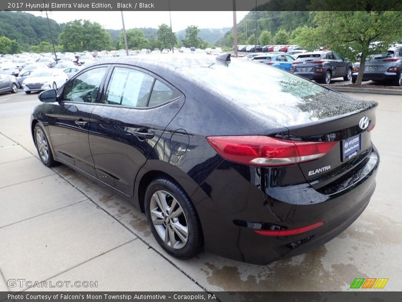 Black / Black 2017 Hyundai Elantra Value Edition