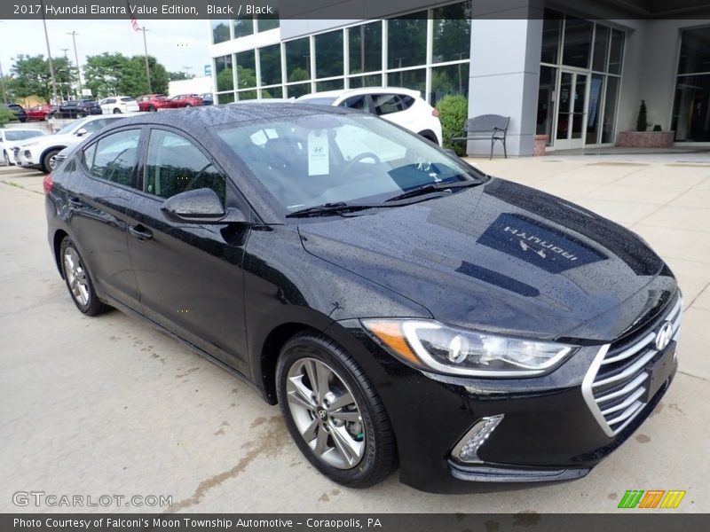 Black / Black 2017 Hyundai Elantra Value Edition