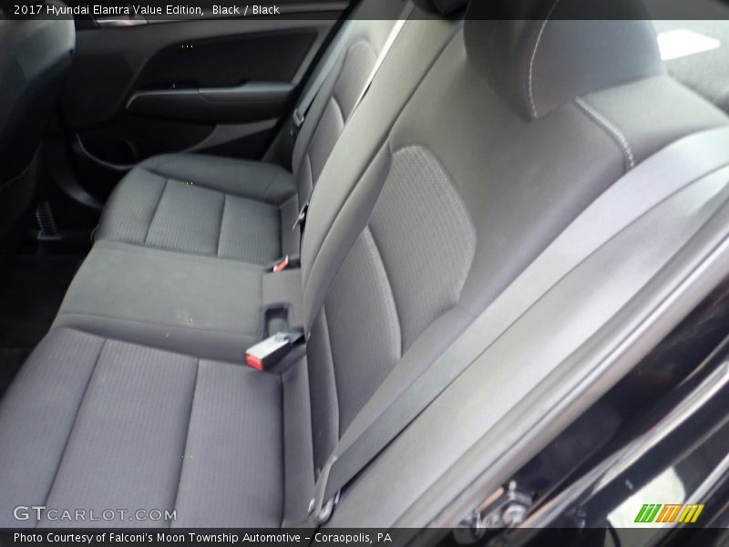 Black / Black 2017 Hyundai Elantra Value Edition