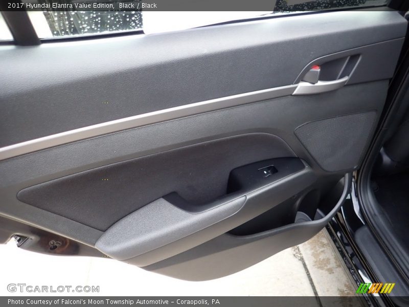 Black / Black 2017 Hyundai Elantra Value Edition