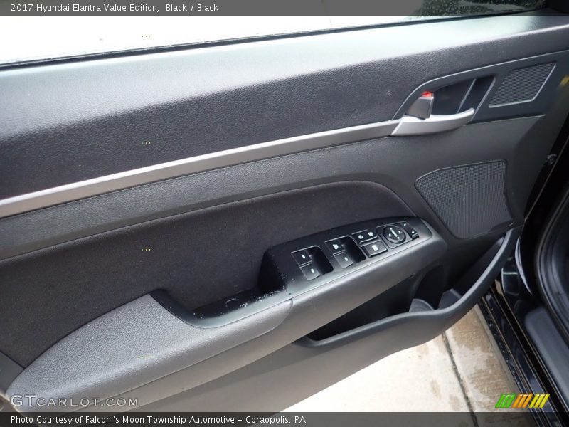 Black / Black 2017 Hyundai Elantra Value Edition