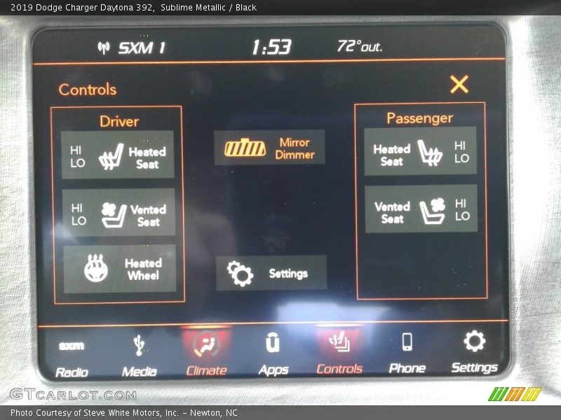 Sublime Metallic / Black 2019 Dodge Charger Daytona 392