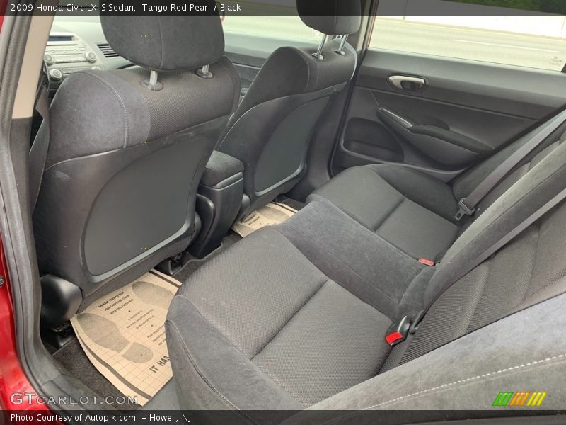 Tango Red Pearl / Black 2009 Honda Civic LX-S Sedan