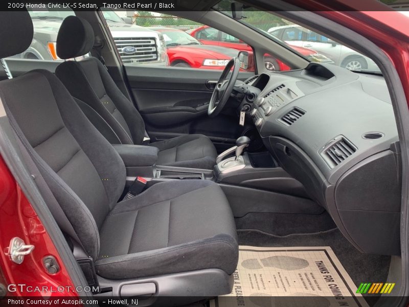 Tango Red Pearl / Black 2009 Honda Civic LX-S Sedan