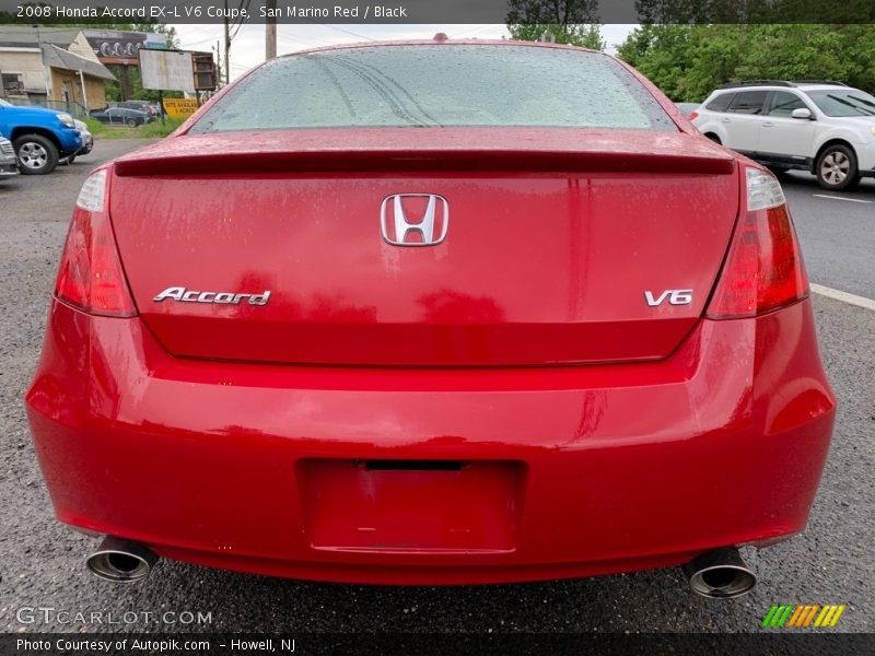 San Marino Red / Black 2008 Honda Accord EX-L V6 Coupe