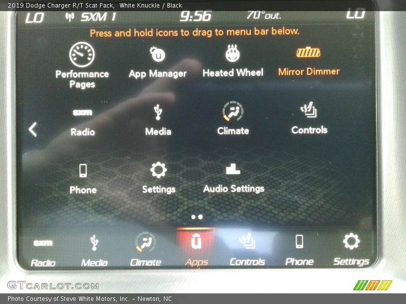 White Knuckle / Black 2019 Dodge Charger R/T Scat Pack