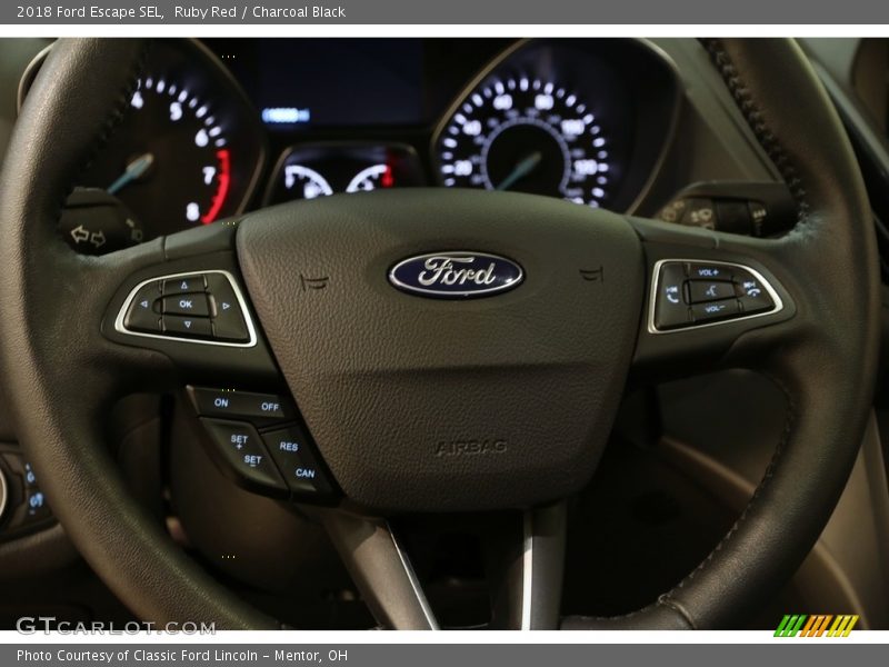 Ruby Red / Charcoal Black 2018 Ford Escape SEL