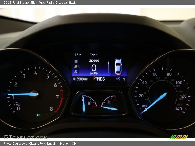 Ruby Red / Charcoal Black 2018 Ford Escape SEL