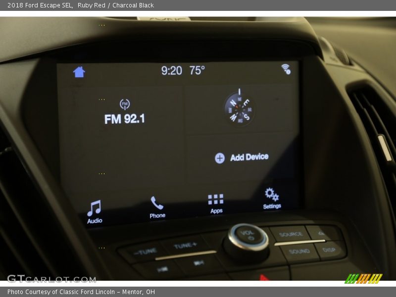 Ruby Red / Charcoal Black 2018 Ford Escape SEL