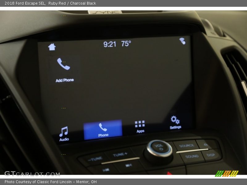 Ruby Red / Charcoal Black 2018 Ford Escape SEL