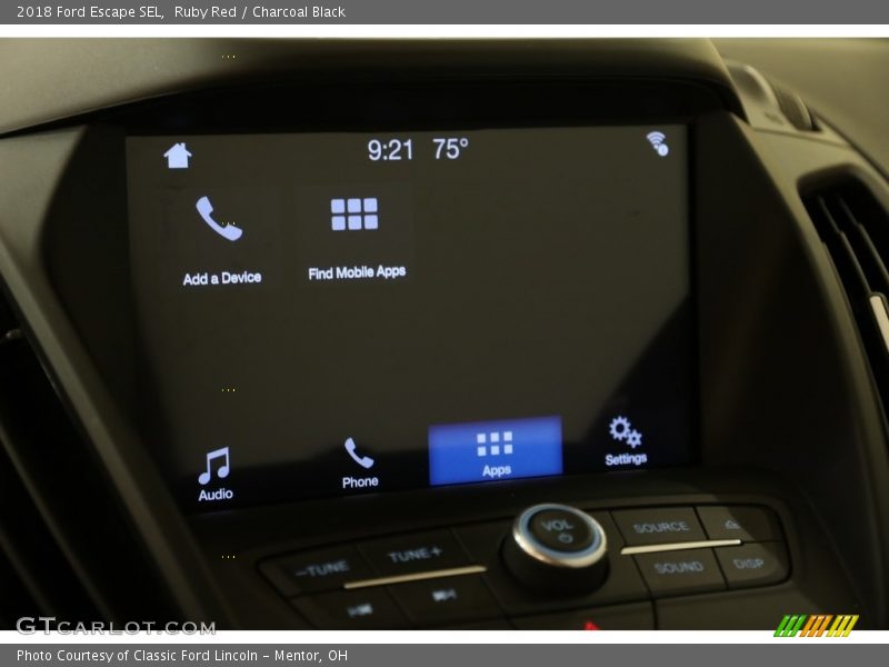 Ruby Red / Charcoal Black 2018 Ford Escape SEL
