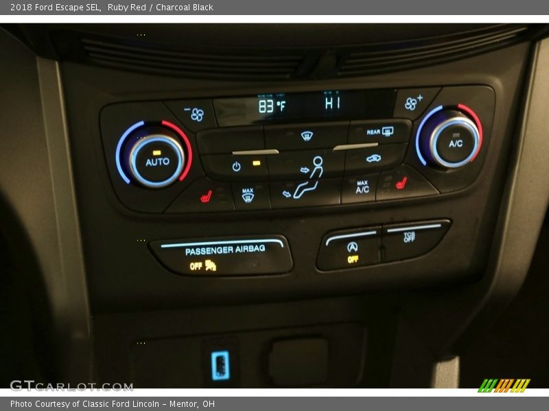 Ruby Red / Charcoal Black 2018 Ford Escape SEL