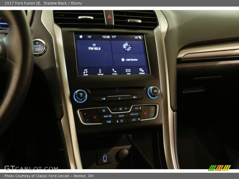 Shadow Black / Ebony 2017 Ford Fusion SE