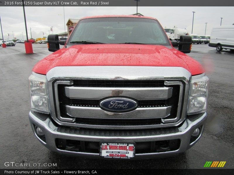 Race Red / Steel 2016 Ford F250 Super Duty XLT Crew Cab