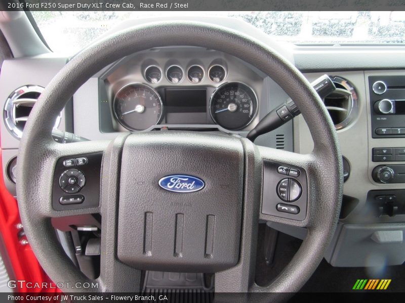 Race Red / Steel 2016 Ford F250 Super Duty XLT Crew Cab