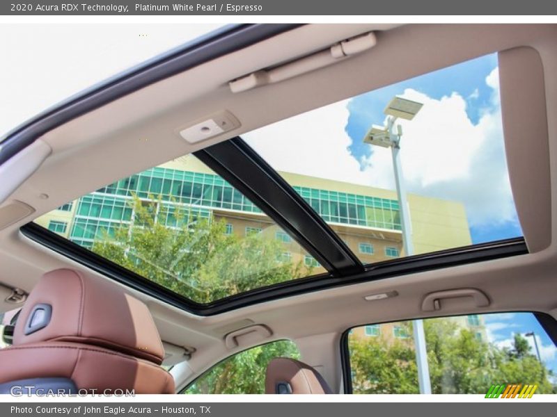 Platinum White Pearl / Espresso 2020 Acura RDX Technology