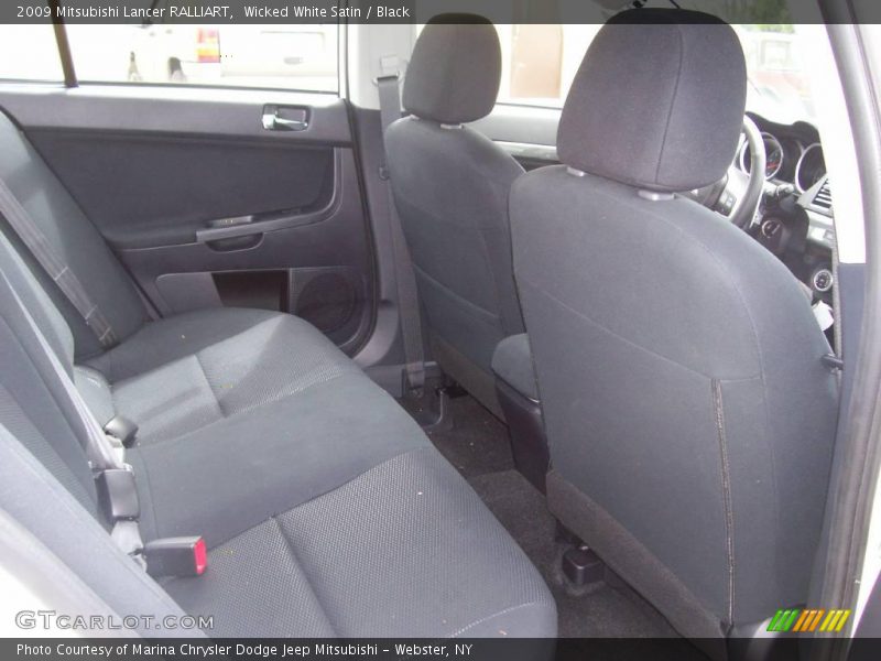 Wicked White Satin / Black 2009 Mitsubishi Lancer RALLIART