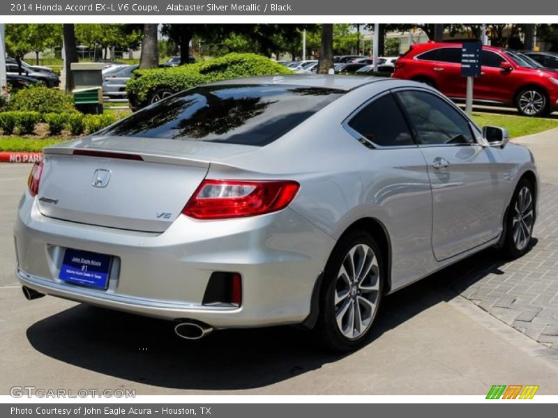 Alabaster Silver Metallic / Black 2014 Honda Accord EX-L V6 Coupe