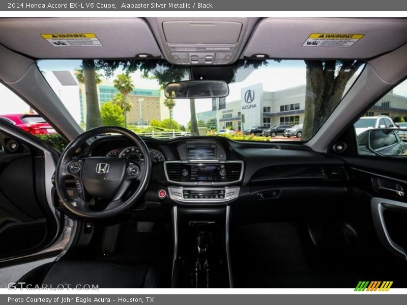 Alabaster Silver Metallic / Black 2014 Honda Accord EX-L V6 Coupe
