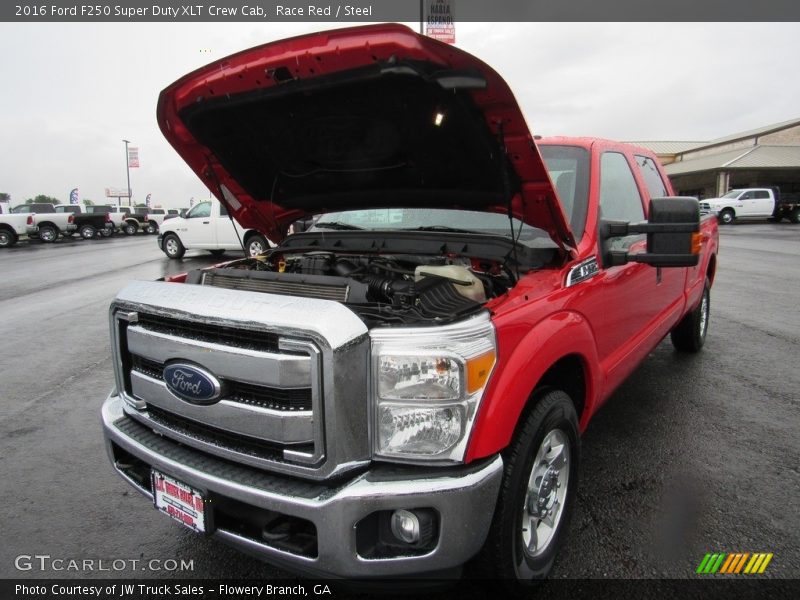 Race Red / Steel 2016 Ford F250 Super Duty XLT Crew Cab
