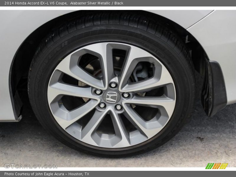 Alabaster Silver Metallic / Black 2014 Honda Accord EX-L V6 Coupe
