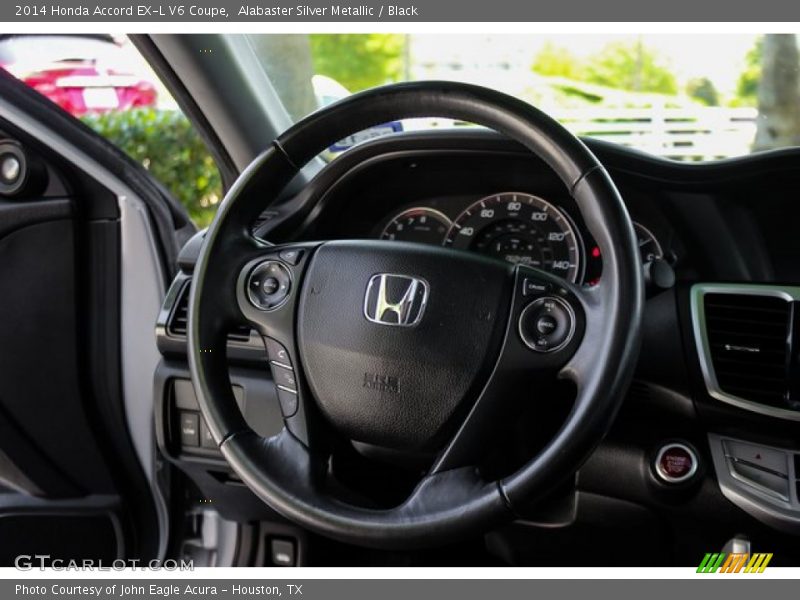 Alabaster Silver Metallic / Black 2014 Honda Accord EX-L V6 Coupe