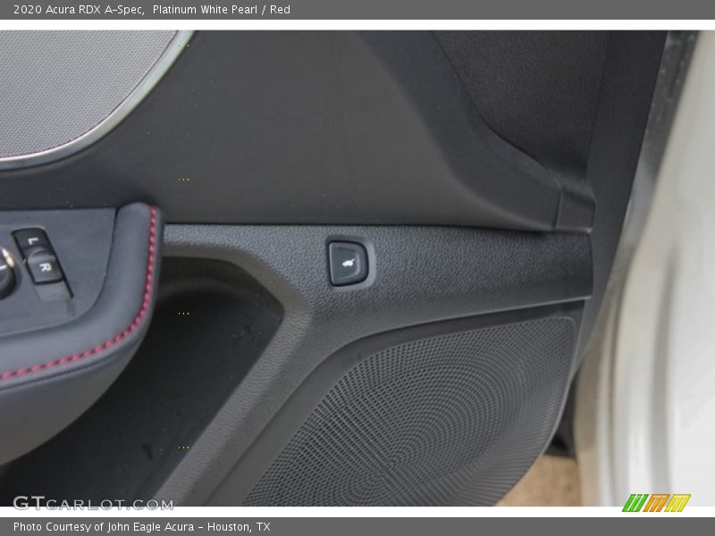 Platinum White Pearl / Red 2020 Acura RDX A-Spec
