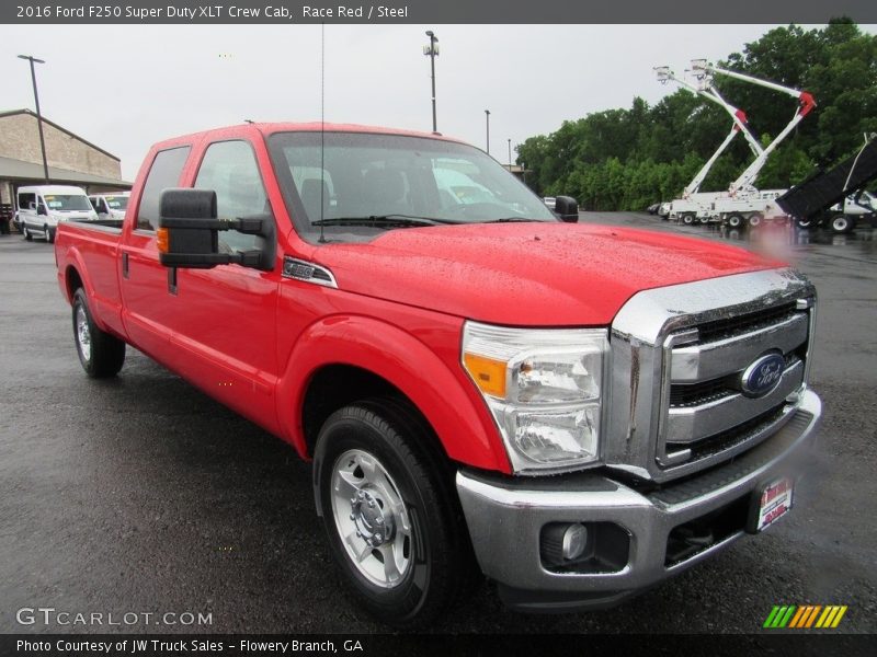 Race Red / Steel 2016 Ford F250 Super Duty XLT Crew Cab