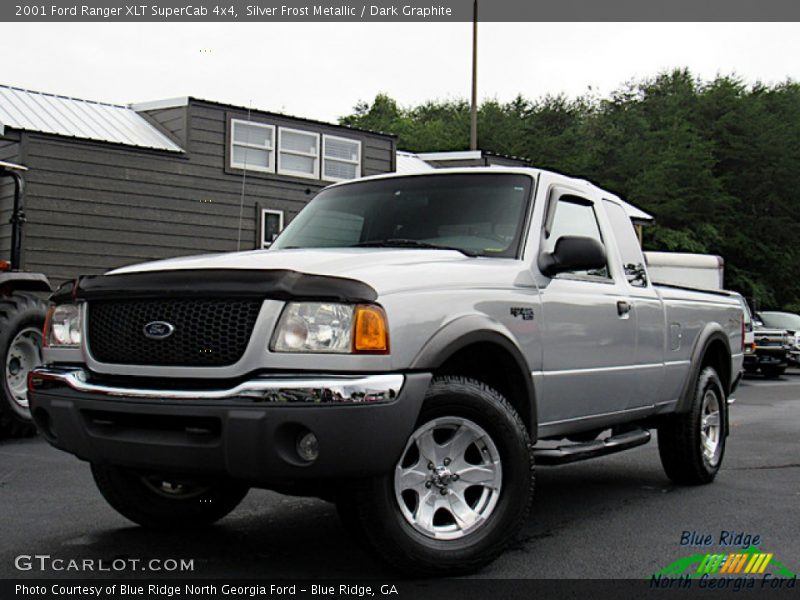 Silver Frost Metallic / Dark Graphite 2001 Ford Ranger XLT SuperCab 4x4