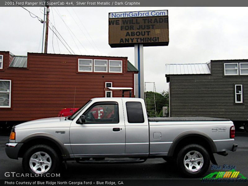 Silver Frost Metallic / Dark Graphite 2001 Ford Ranger XLT SuperCab 4x4