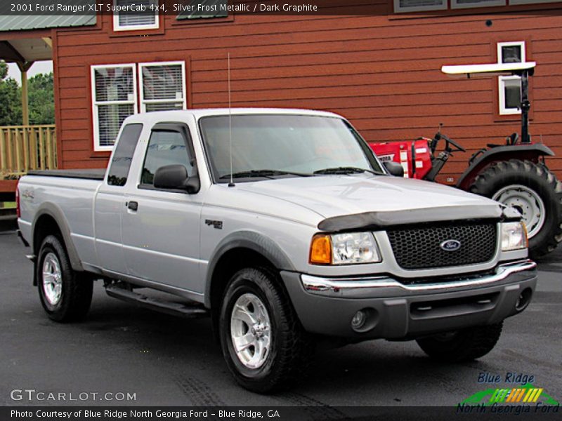 Silver Frost Metallic / Dark Graphite 2001 Ford Ranger XLT SuperCab 4x4