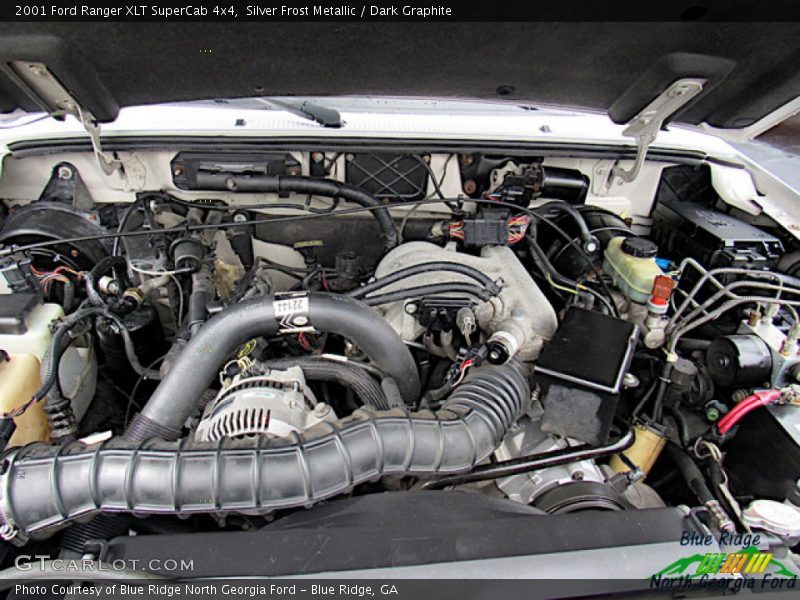 Silver Frost Metallic / Dark Graphite 2001 Ford Ranger XLT SuperCab 4x4