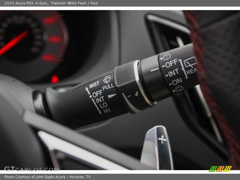 Platinum White Pearl / Red 2020 Acura RDX A-Spec