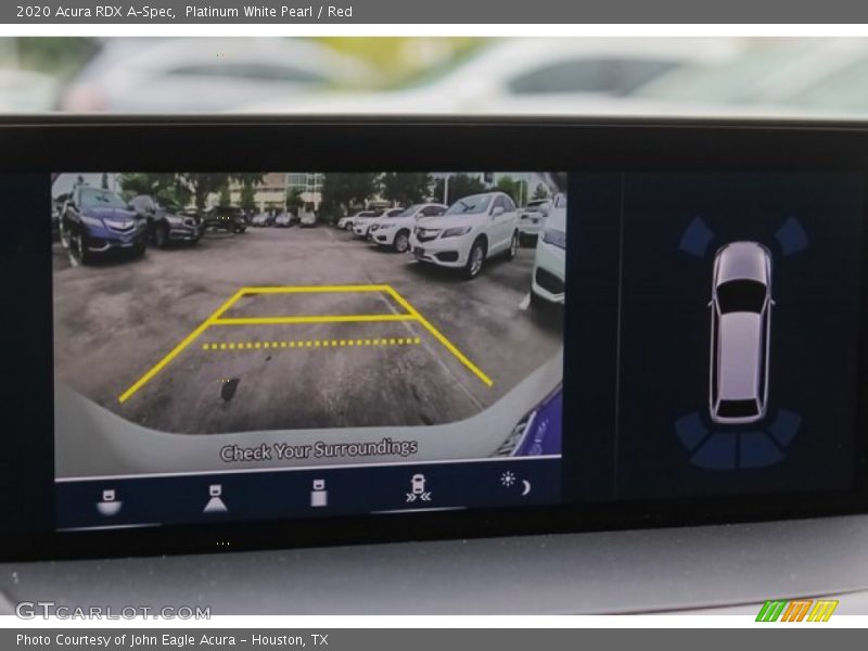 Platinum White Pearl / Red 2020 Acura RDX A-Spec