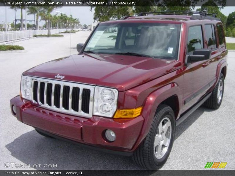 Red Rock Crystal Pearl / Dark Slate Gray 2009 Jeep Commander Sport 4x4