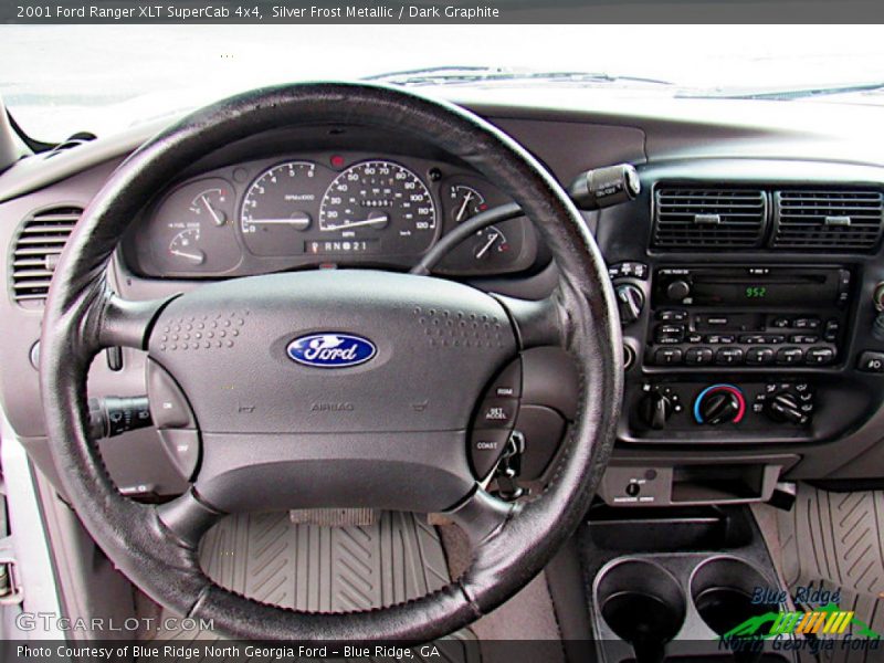 Silver Frost Metallic / Dark Graphite 2001 Ford Ranger XLT SuperCab 4x4