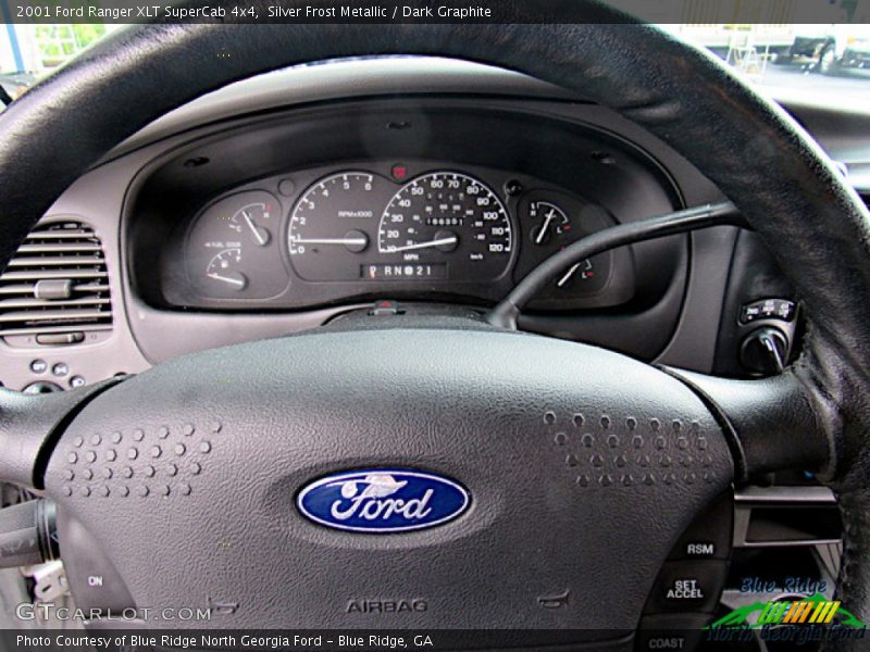 Silver Frost Metallic / Dark Graphite 2001 Ford Ranger XLT SuperCab 4x4