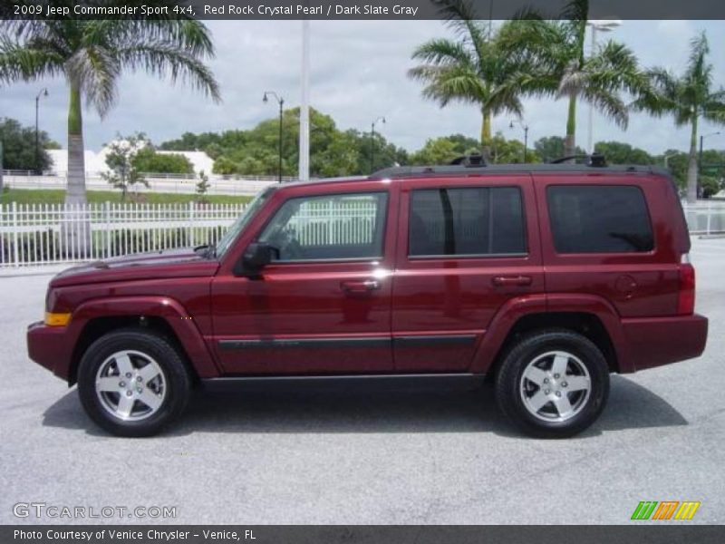 Red Rock Crystal Pearl / Dark Slate Gray 2009 Jeep Commander Sport 4x4
