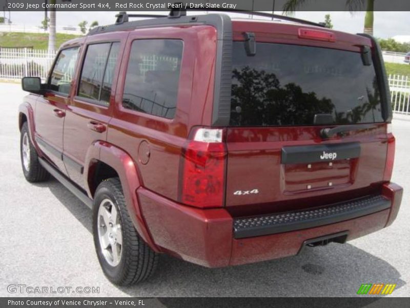 Red Rock Crystal Pearl / Dark Slate Gray 2009 Jeep Commander Sport 4x4
