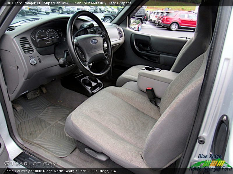Silver Frost Metallic / Dark Graphite 2001 Ford Ranger XLT SuperCab 4x4