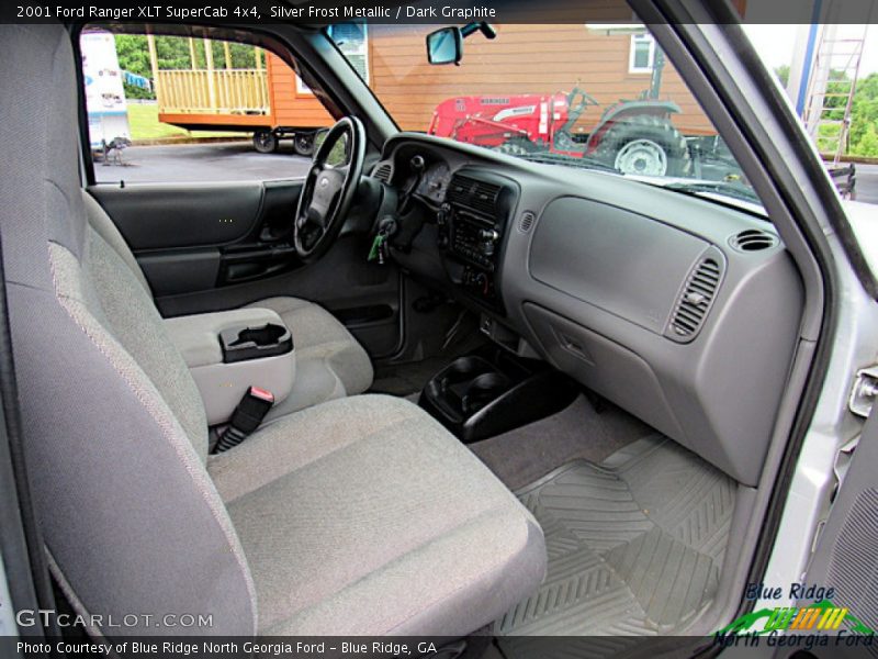 Silver Frost Metallic / Dark Graphite 2001 Ford Ranger XLT SuperCab 4x4