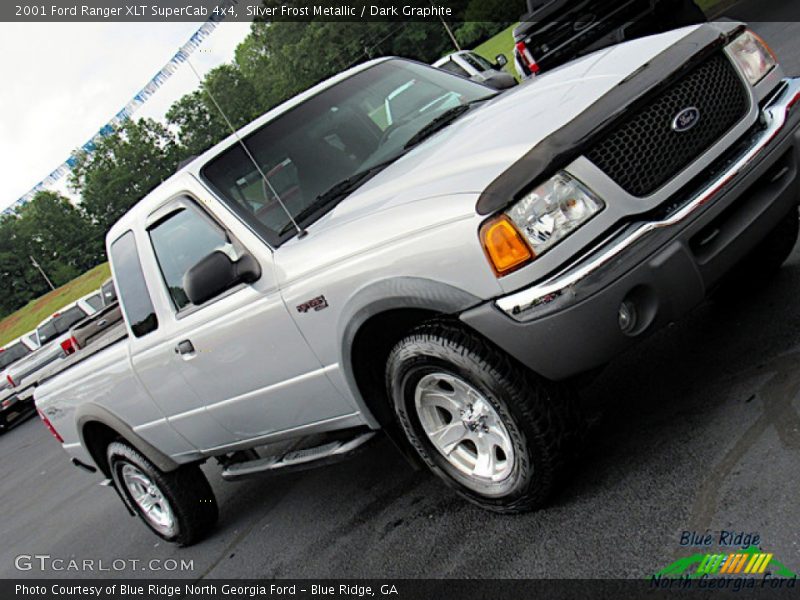 Silver Frost Metallic / Dark Graphite 2001 Ford Ranger XLT SuperCab 4x4