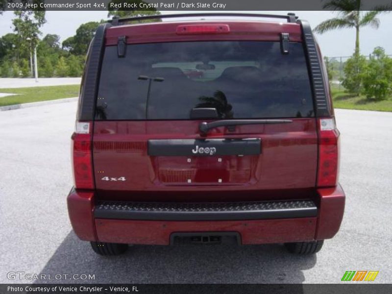 Red Rock Crystal Pearl / Dark Slate Gray 2009 Jeep Commander Sport 4x4