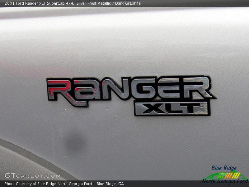 Silver Frost Metallic / Dark Graphite 2001 Ford Ranger XLT SuperCab 4x4