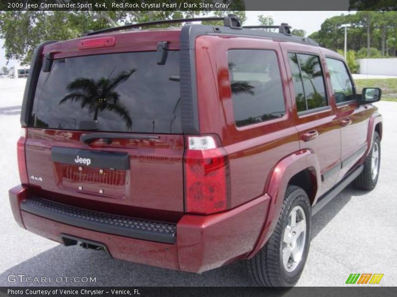 Red Rock Crystal Pearl / Dark Slate Gray 2009 Jeep Commander Sport 4x4