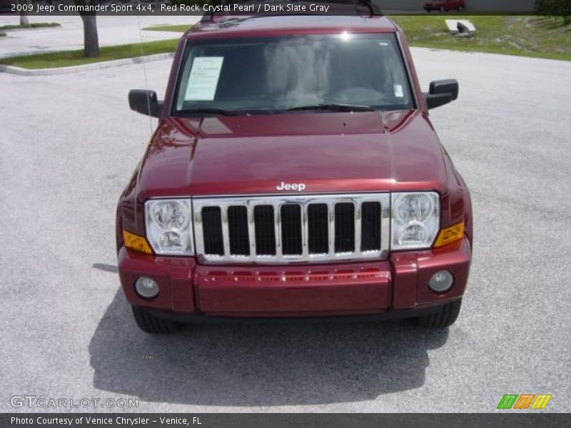 Red Rock Crystal Pearl / Dark Slate Gray 2009 Jeep Commander Sport 4x4