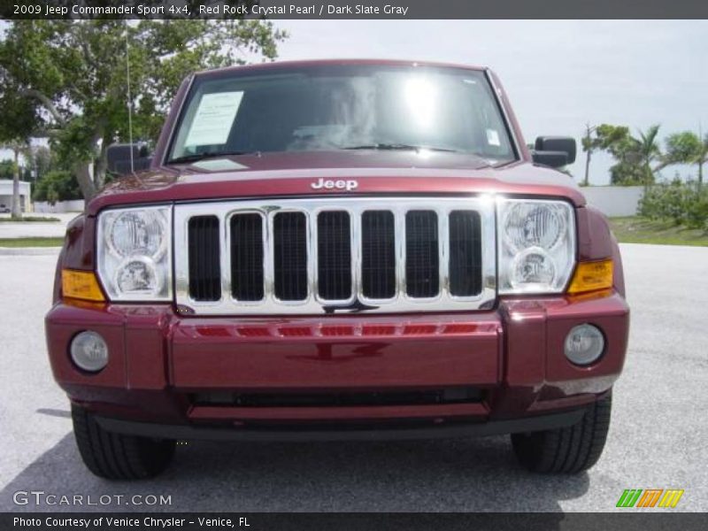 Red Rock Crystal Pearl / Dark Slate Gray 2009 Jeep Commander Sport 4x4