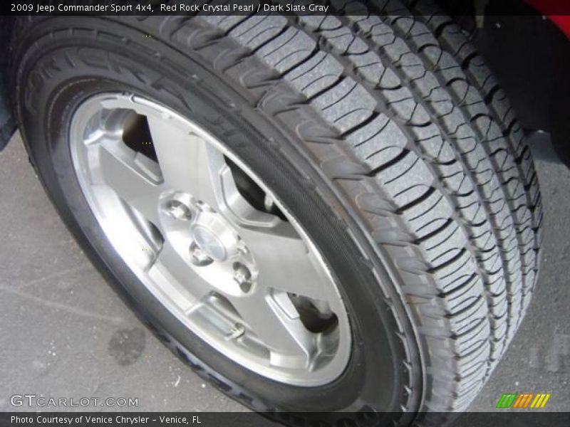 Red Rock Crystal Pearl / Dark Slate Gray 2009 Jeep Commander Sport 4x4