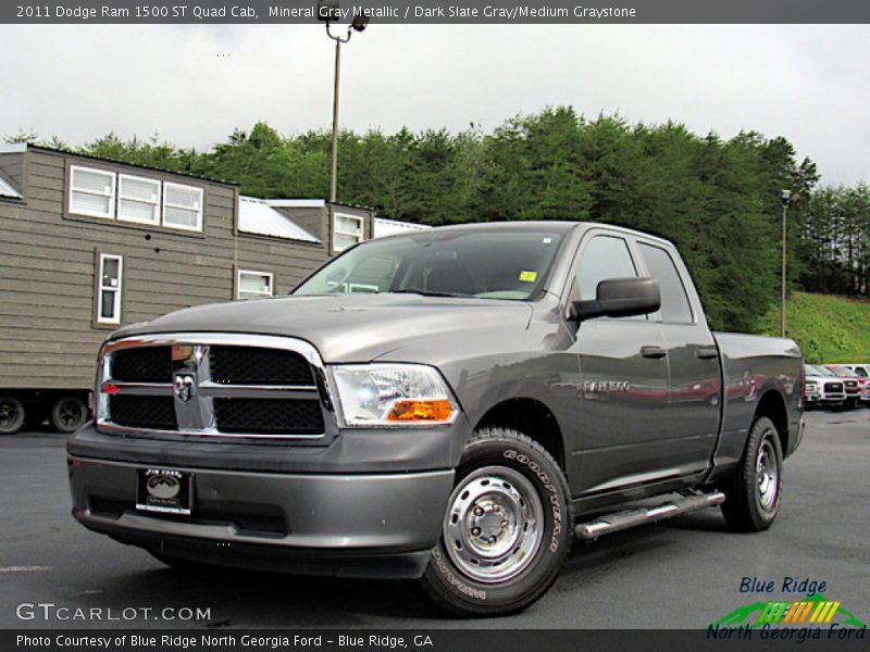 Mineral Gray Metallic / Dark Slate Gray/Medium Graystone 2011 Dodge Ram 1500 ST Quad Cab