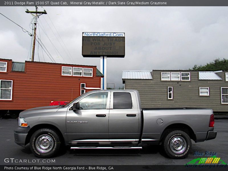 Mineral Gray Metallic / Dark Slate Gray/Medium Graystone 2011 Dodge Ram 1500 ST Quad Cab